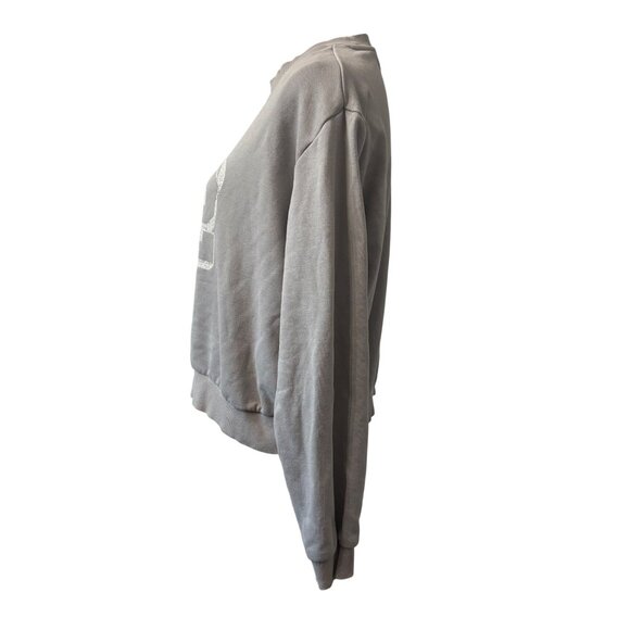 H&M Divided Gray Sweatshirt Graphic Print 72 New York Womens Size M - Picture 2 of 10
